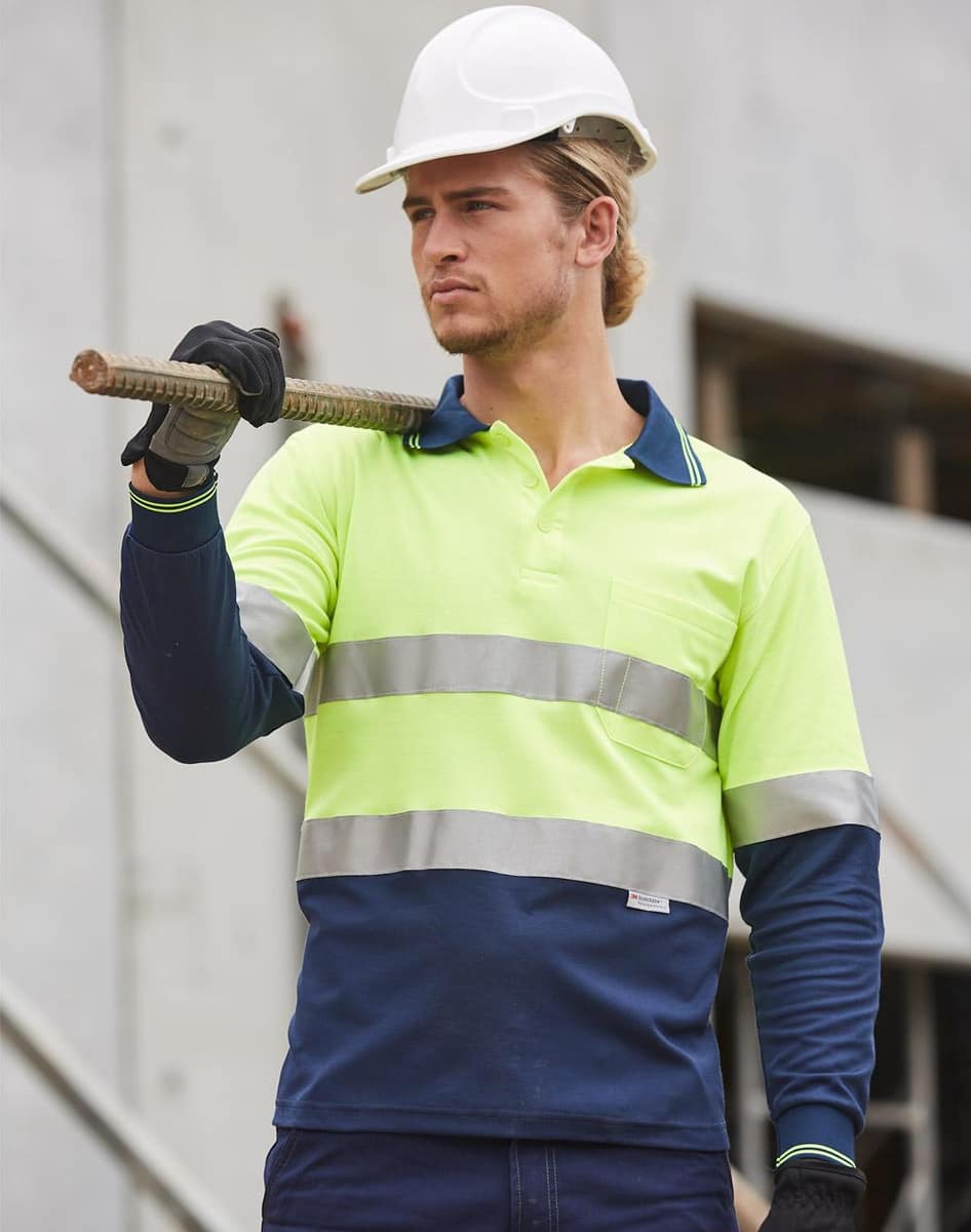 SW21A LONG SLEEVE SAFETY POLO - SW21A