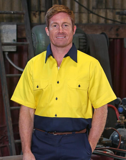 SW53 COTTON DRILL SAFETY SHIRT - SW53