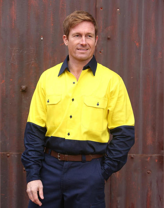SW54 COTTON DRILL SAFETY SHIRT - SW54