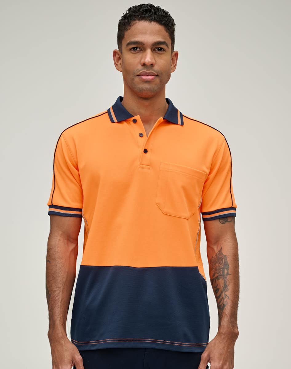 SW89 HI-VIS SUSTAINABLE COOL-BREEZE SAFETY POLO - SW89