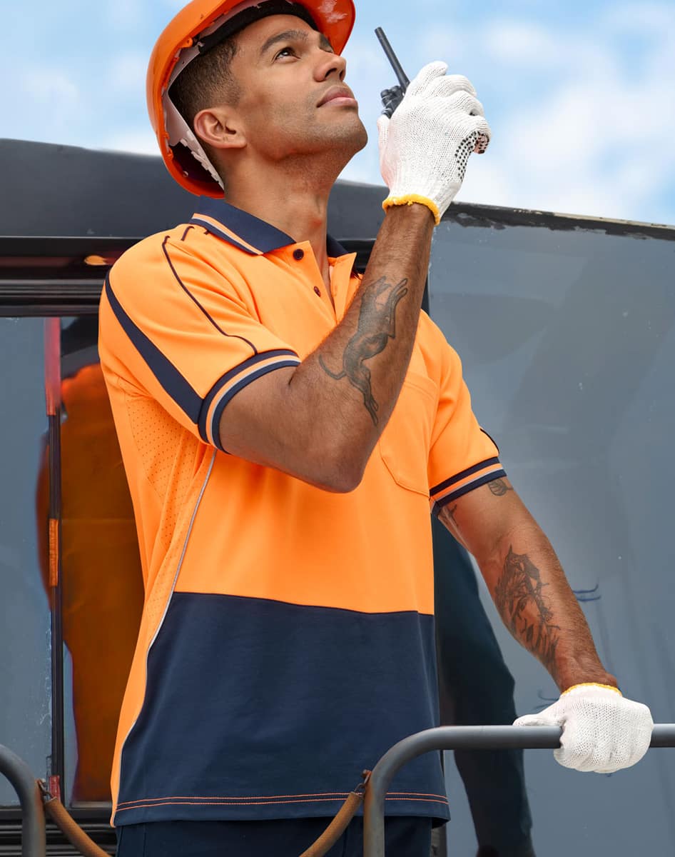 SW89 HI-VIS SUSTAINABLE COOL-BREEZE SAFETY POLO - SW89