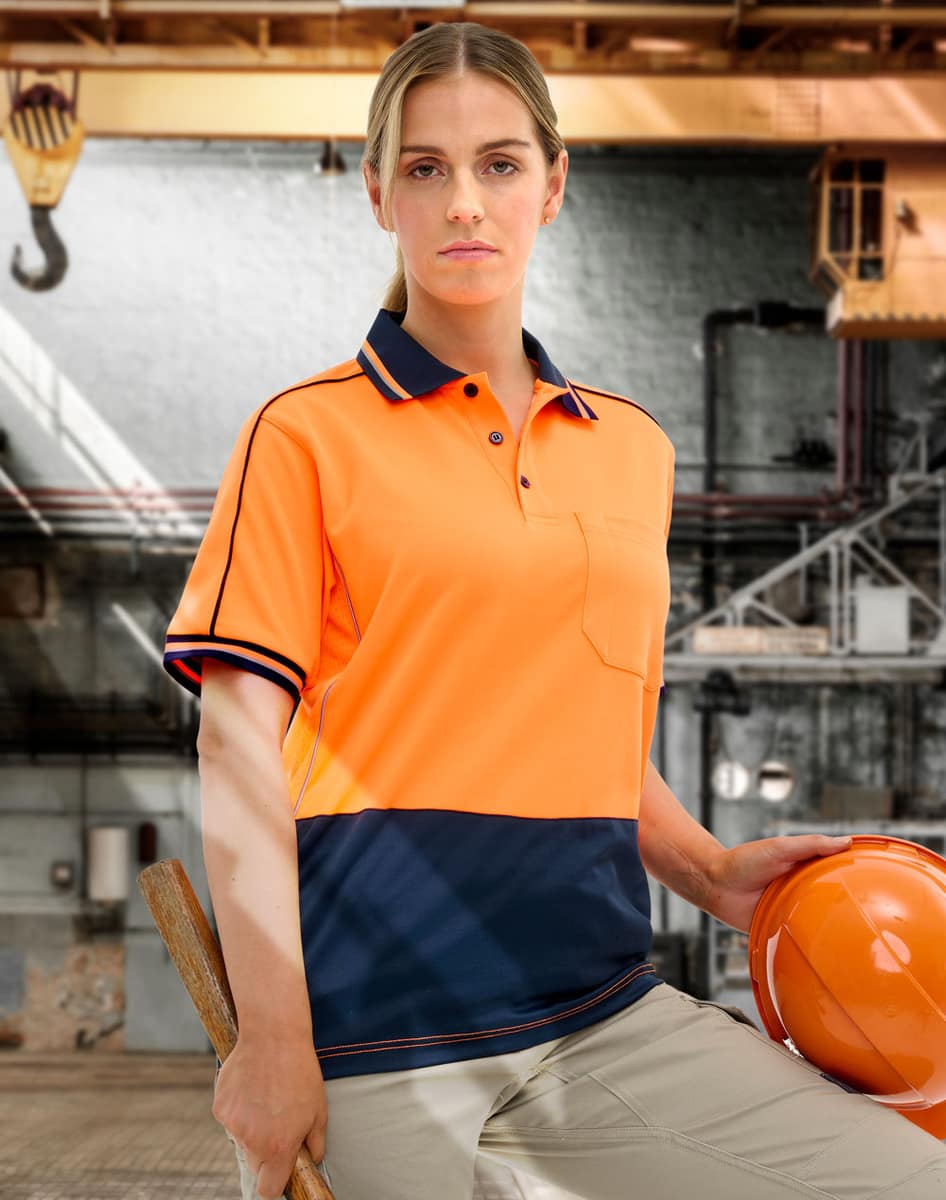 SW89 HI-VIS SUSTAINABLE COOL-BREEZE SAFETY POLO - SW89