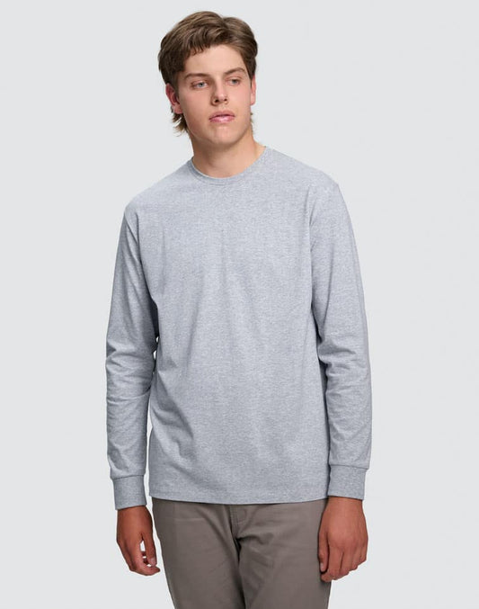 TS47 MENS PREMIUM COTTON FACE L/S TEE - TS47