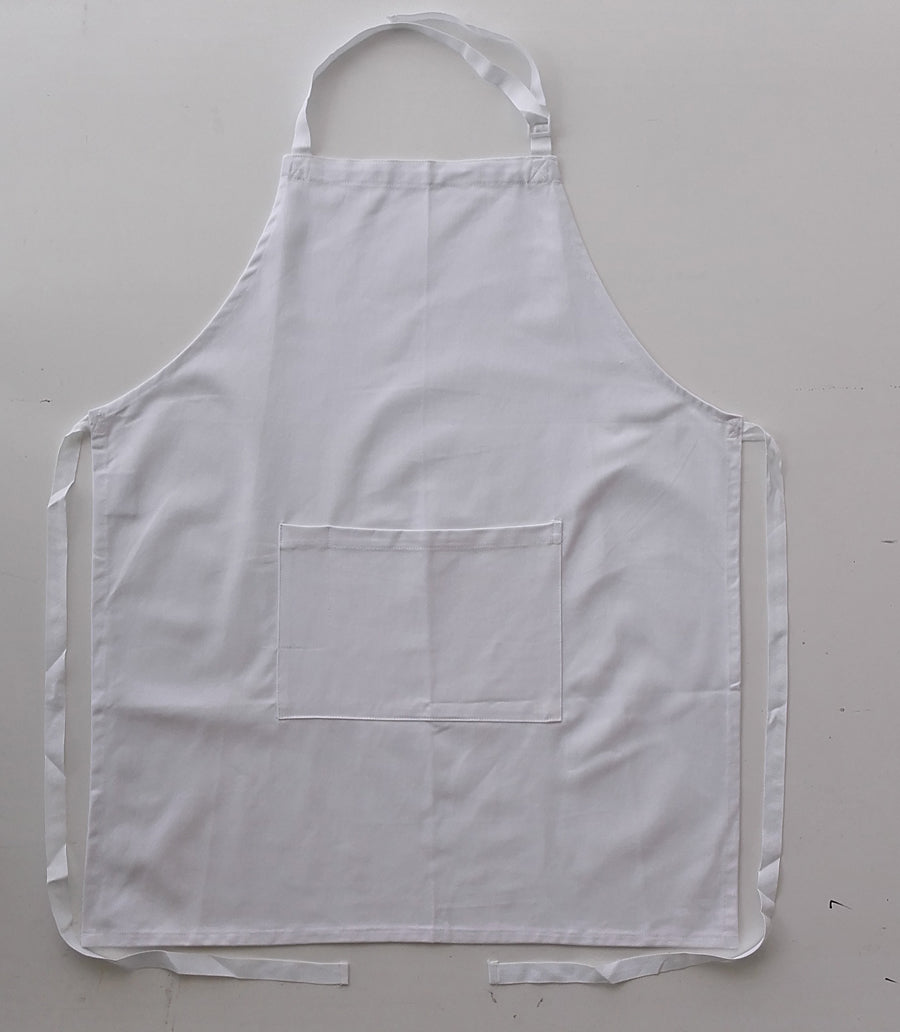 Cotton Drill Full Bib Apron - With Pocket (WA0396)