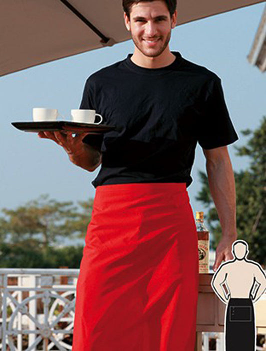Polyester Drill Three Quarter Apron-With Pocket (WA0630)