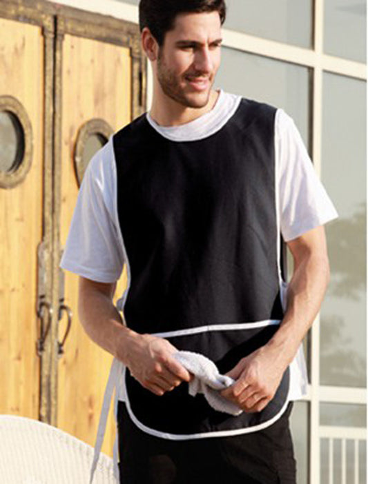 Polyester Drill Popover Apron - With Pocket (WA0676)