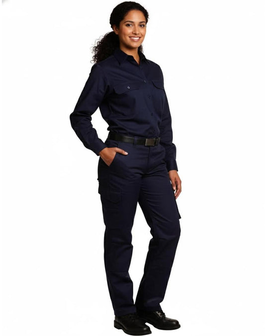 WP15 LADIES' HEAVY COTTON DRILL CARGO PANTS - WP15