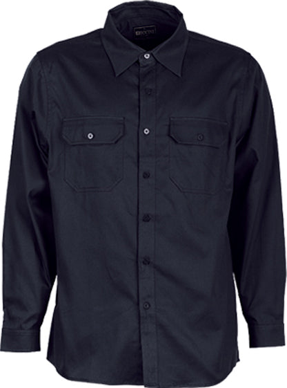 Unisex Adults Cotton Drill Work Shirt L/S (WS0680)