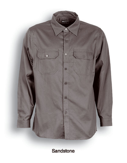 Unisex Adults Cotton Drill Work Shirt L/S (WS0680)