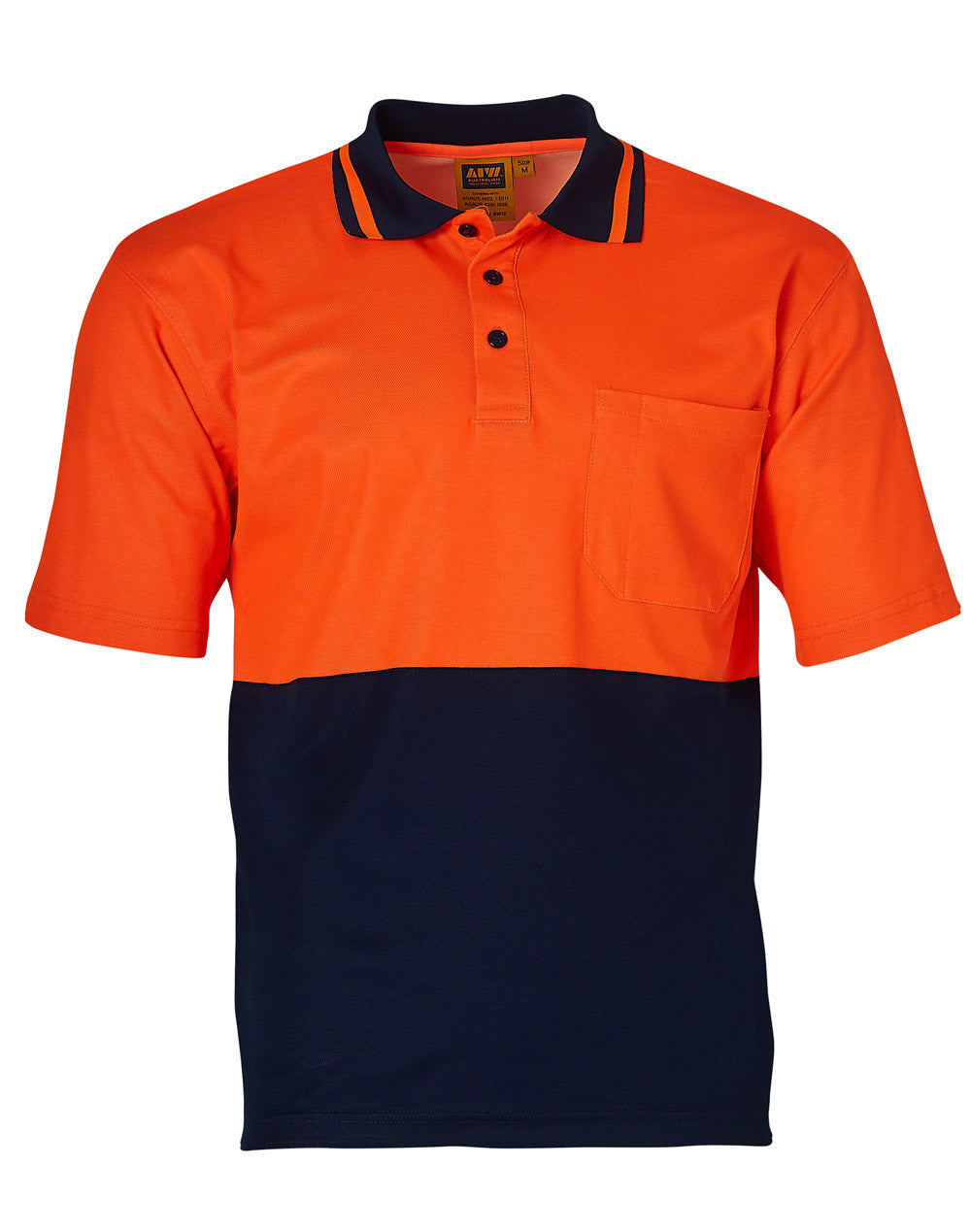 SW12 Fluoro Orange / Navy