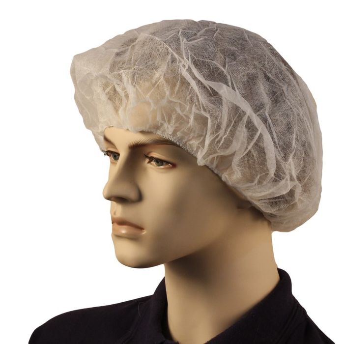 White Round Beret 21" (1000 Units)