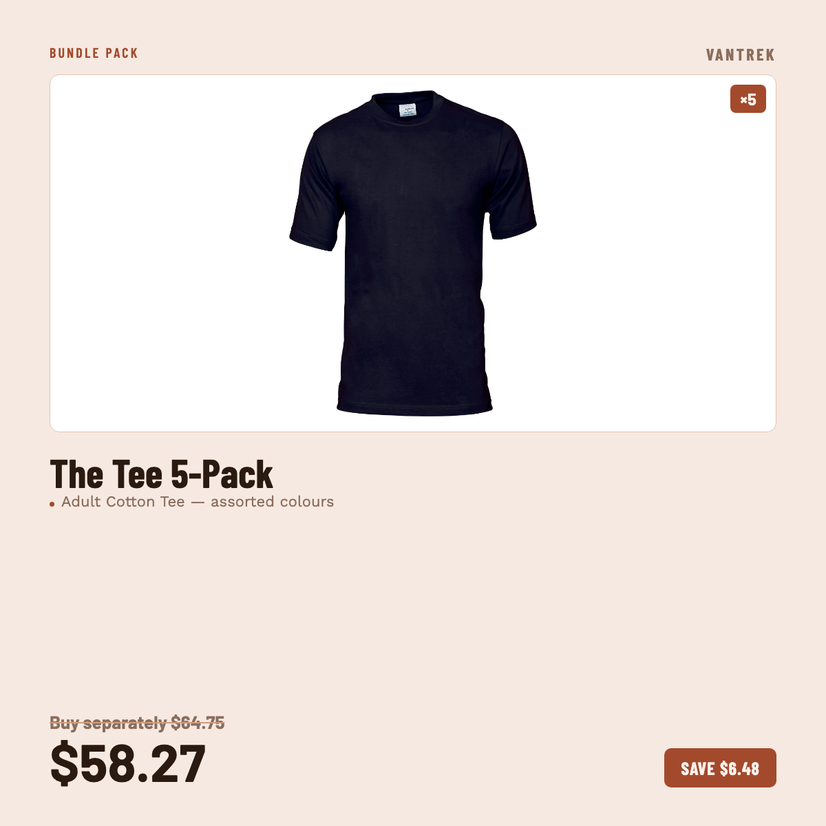 The Tee 5-Pack