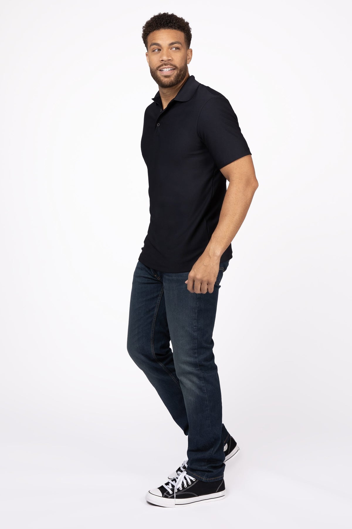 Men's Polo Shirt- Black
